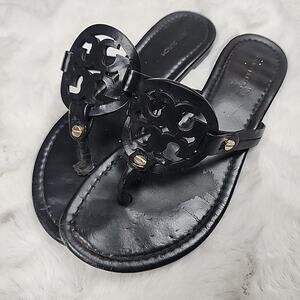 Tory Burch Miller Sandal Black size 7 M